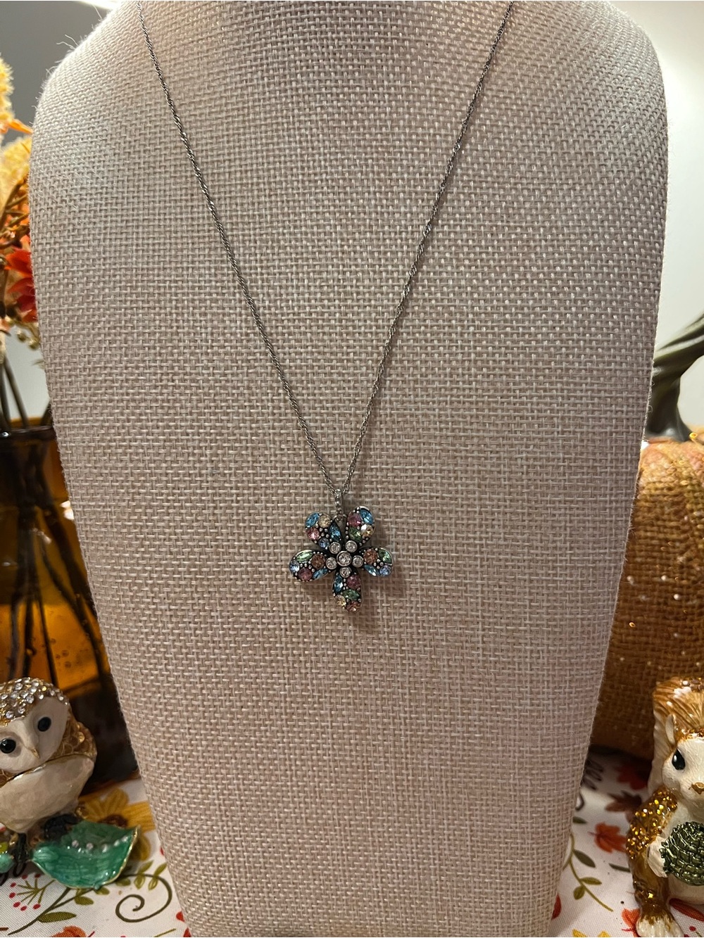 Brighton Trust Your Journey Flower Reversible Pendant